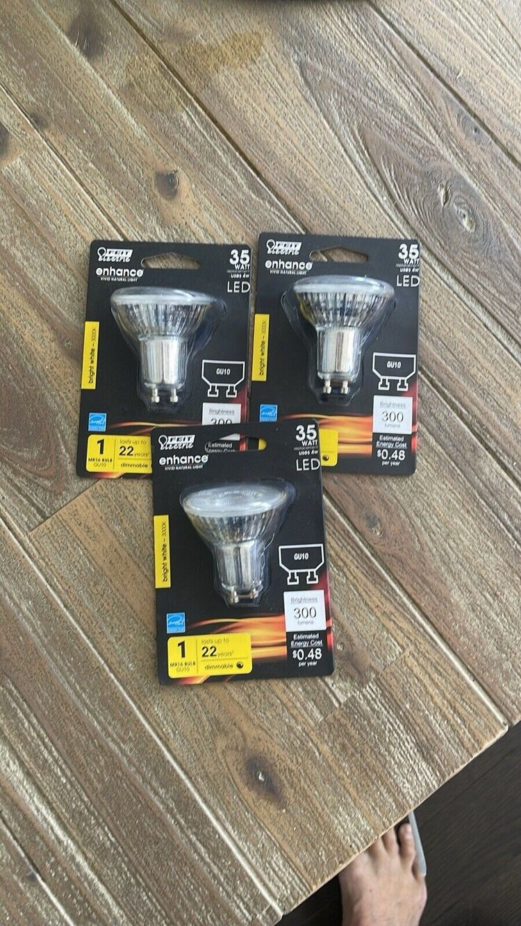 FEIT Electric LED Halogen Replacement Bulbs X3 Packs